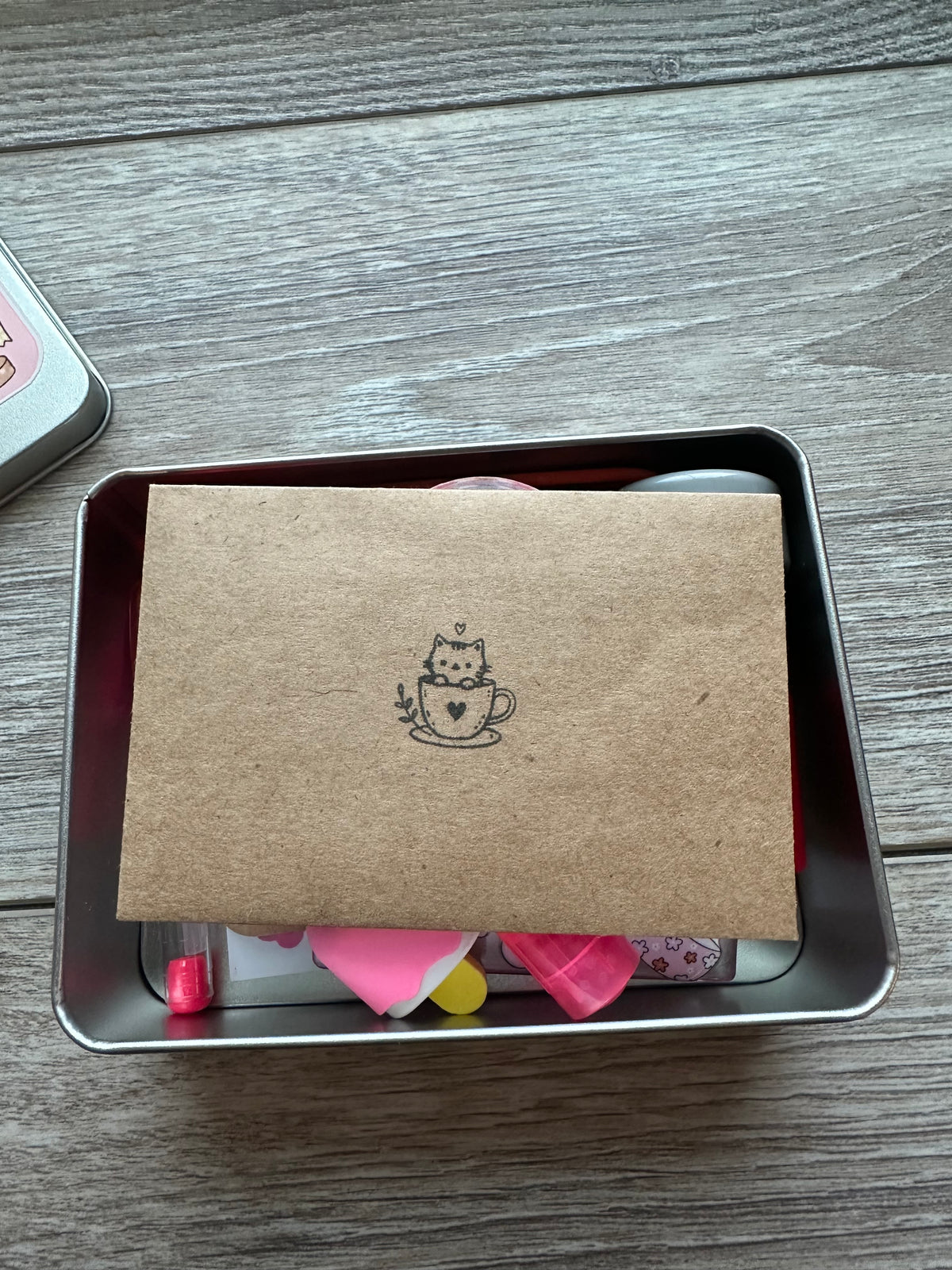 The Stationery Kit | 13-Piece Cute Stationery Gift Set in Reusable Tin