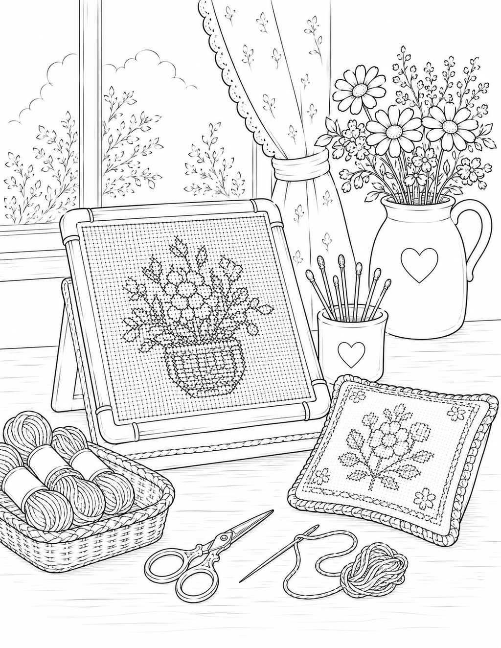 In My Granny Hobby Era Coloring Book | Cozy Craft Coloring Book