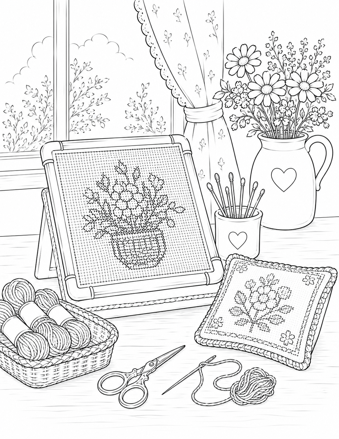 In My Granny Hobby Era Coloring Book | Cozy Craft Coloring Book