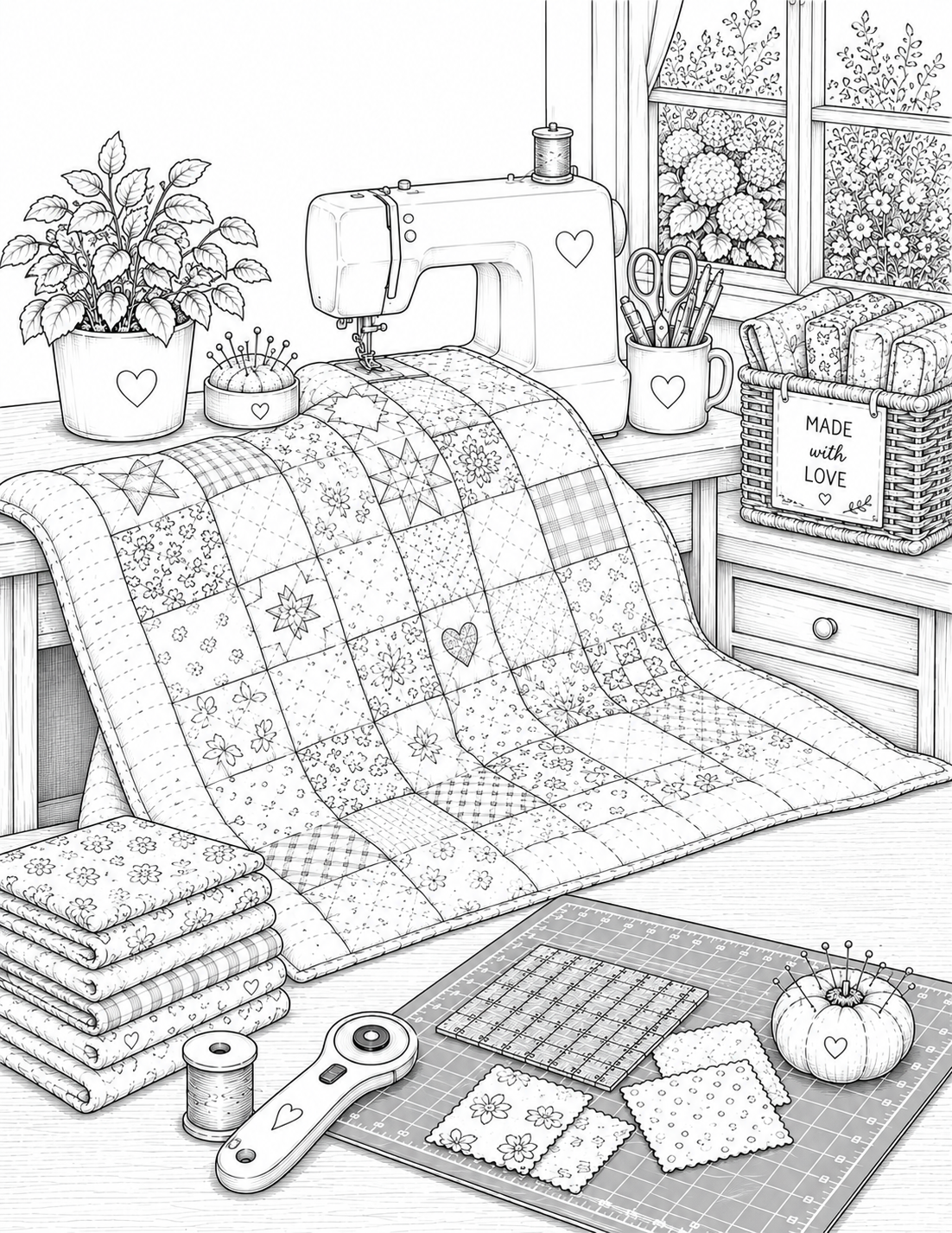 In My Granny Hobby Era Coloring Book | Cozy Craft Coloring Book