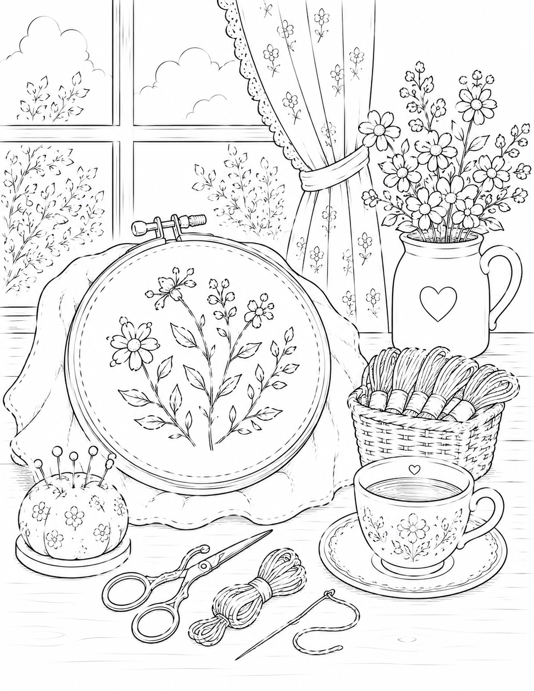 In My Granny Hobby Era Coloring Book | Cozy Craft Coloring Book