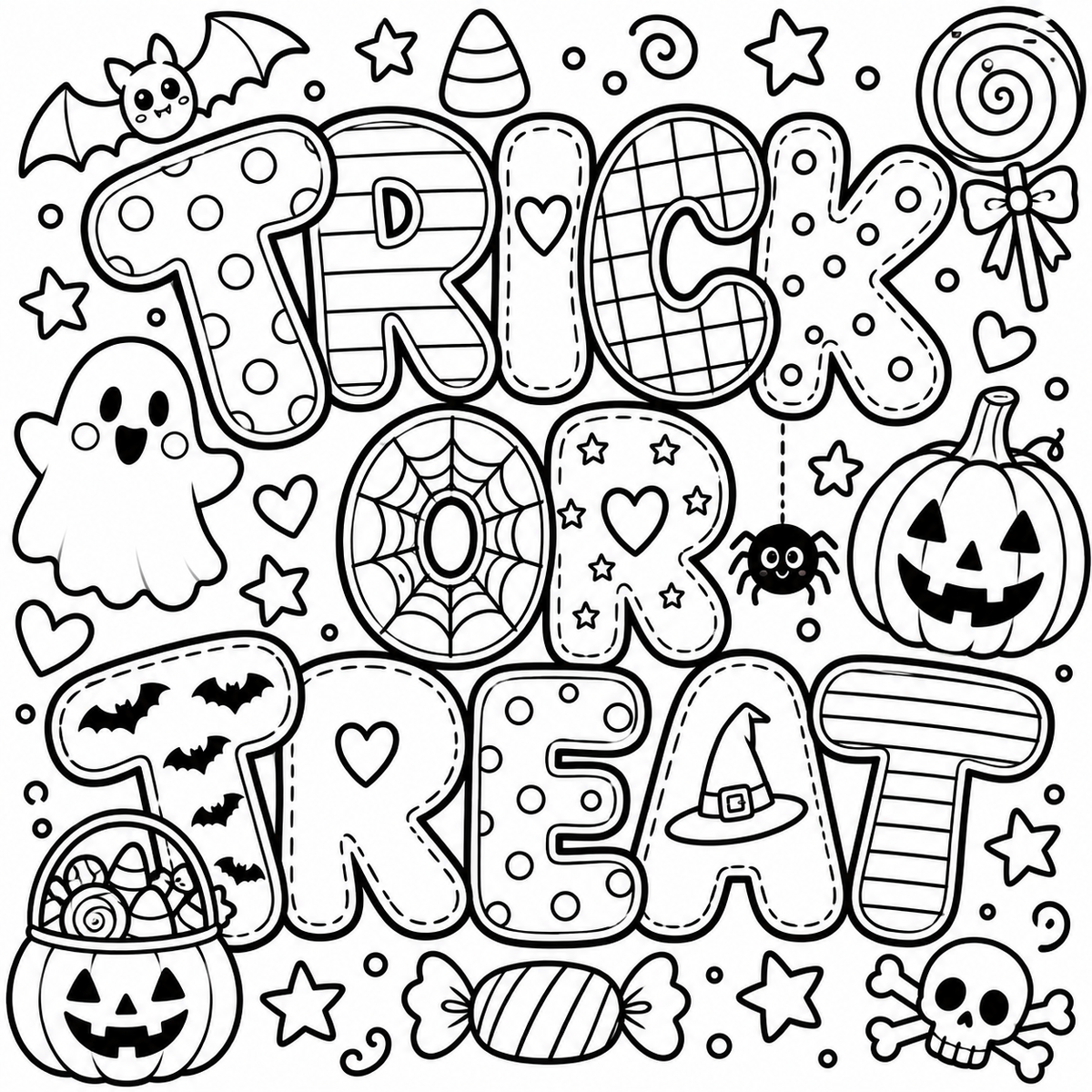 A Cozy Little Halloween Coloring Book | 20 Coloring Pages