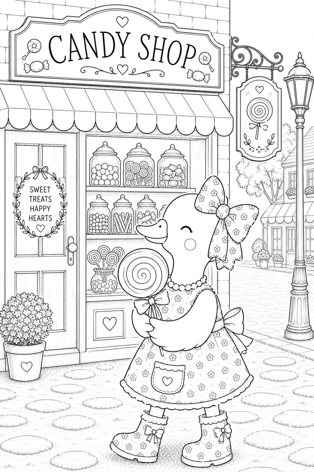 Silly Goose on the Loose in Petal Town Coloring Book Vol. 2 | Featuring Gerty
