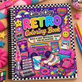 Retro 80s & 90s Nostalgic Coloring Book | Bold Easy Relaxing Pages